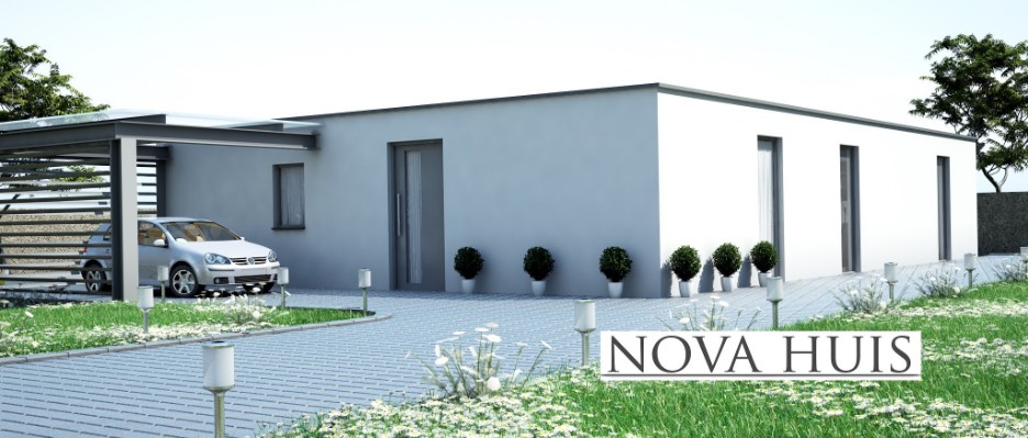 NOVA-HUIS C101 L vorm bungalow levensloopbestendig  Staalframebouw