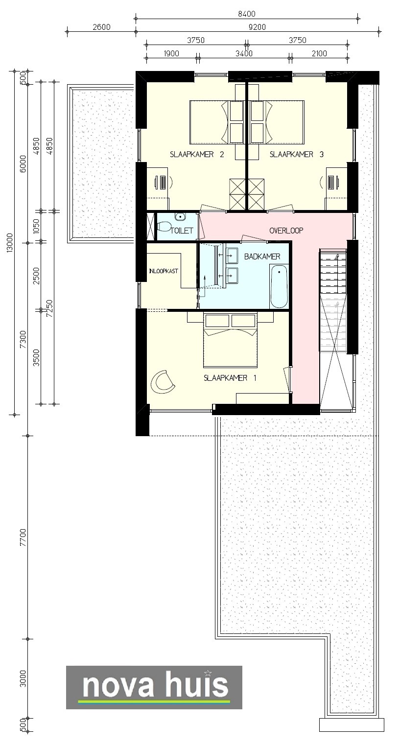 NOVA HUIS moderne woning in kubistische stijl ontwerpen en bouwen in energieneutrale uitvoering K142  