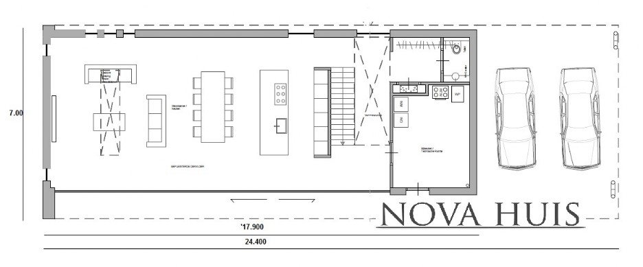 NOVA-HUIS K 345 moderne villa met veel ramen glas energieneutraal staalframebouw