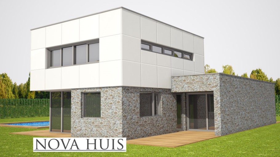 NOVA-HUIS K334 levensloopbestendige woning in Staalframebouw Nederland 