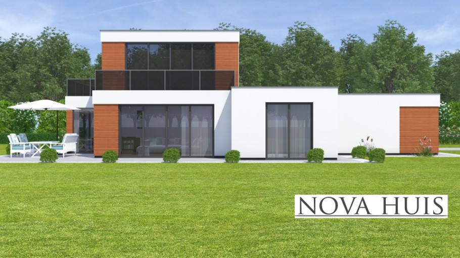 NOVA HUIS K370 bungalow levensloopbestendig kleine verdieping Staalframebouw Nederland