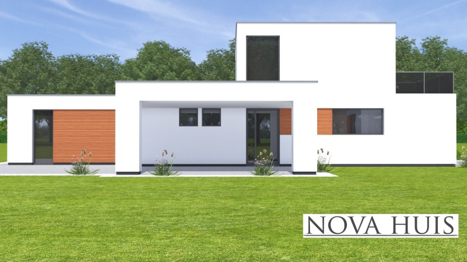 NOVA HUIS K370 bungalow levensloopbestendig kleine verdieping Staalframebouw Nederland