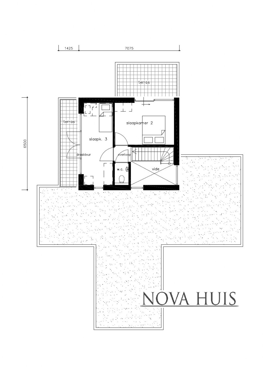 NOVA HUIS K370 bungalow levensloopbestendig kleine verdieping Staalframebouw Nederland