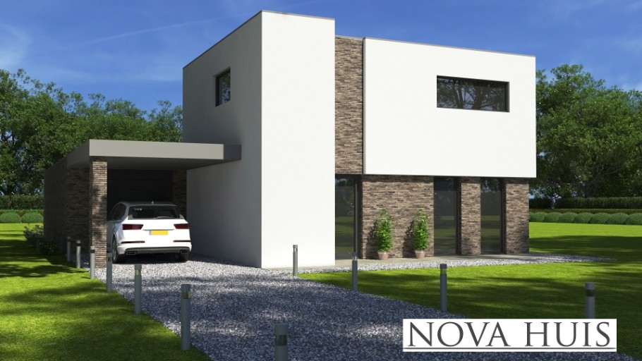 NOVA-HUIS K380 nieuw ontwerp eigenbouw met staalframe bouw Nederland