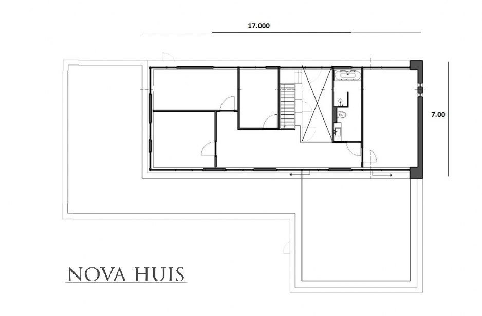 NOVA-HUIS K381 v1 Moderne  levensloopbestendige villa met verdieping staalframebouw ATLANTA 