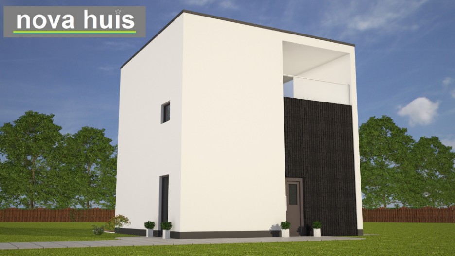 NOVA-HUIS Kubus woningen. Moderne ontwerpen in kubistische vormgeving K111 