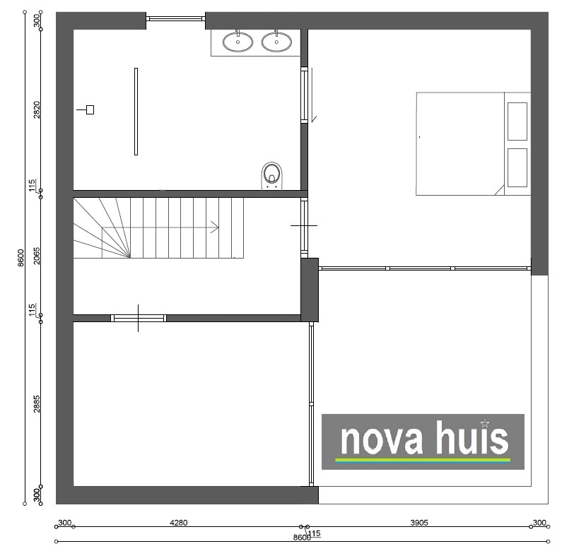 NOVA-HUIS Kubus woningen. Moderne ontwerpen in kubistische vormgeving K111 