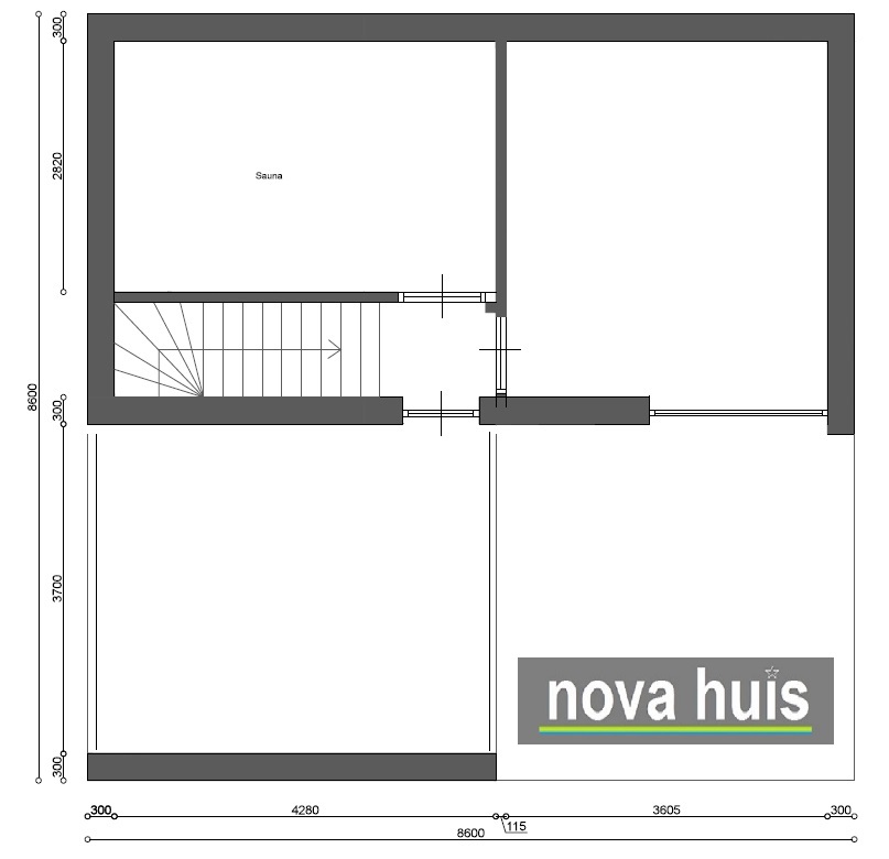 NOVA-HUIS Kubus woningen. Moderne ontwerpen in kubistische vormgeving K111 