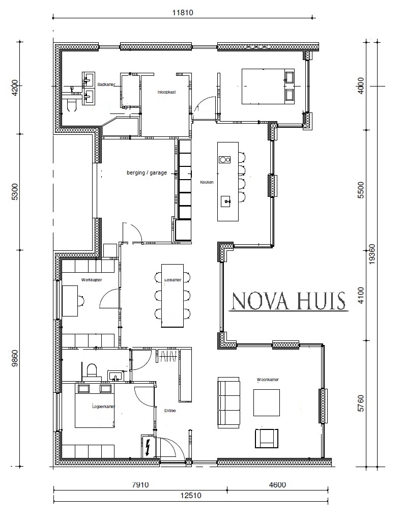 NOVA-HUIS Levensloopbestendige bungalow met inpandige garage of berging onderhoudsarm A70