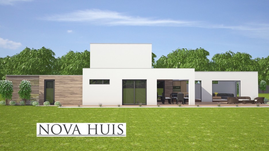 NOVA-HUIS M 358v2 levensloopbestendige villa met kleine verdieping ATLANTA staalframe