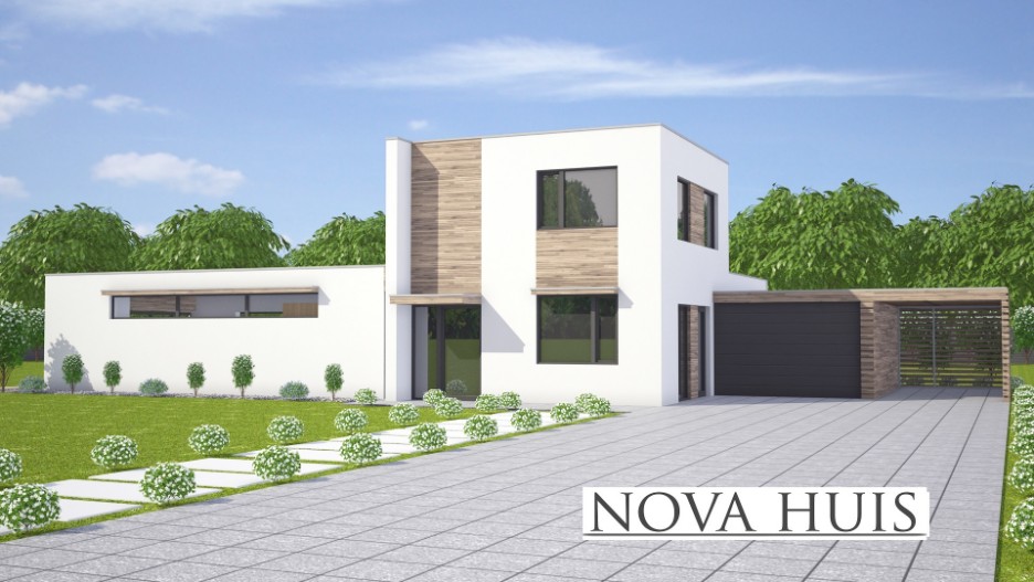 NOVA-HUIS M 358v2 levensloopbestendige villa met kleine verdieping ATLANTA staalframe