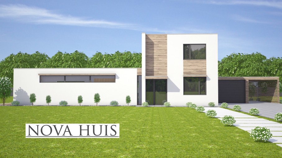 NOVA-HUIS M 358v2 levensloopbestendige villa met kleine verdieping staalframebouw Nederland