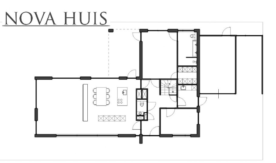 NOVA-HUIS M 358v2 levensloopbestendige villa met kleine verdieping staalframebouw Nederland