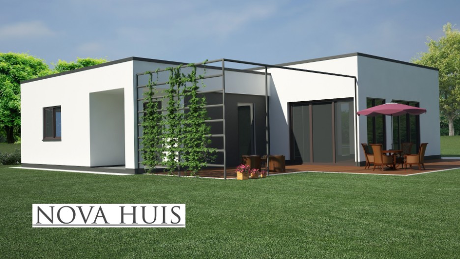 NOVA-HUIS Moderne gelijkvloerse bungalow energieneutraal onderhoudsarm 3