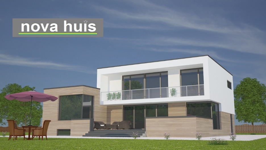 NOVA-HUIS Moderne kubistische woningen in moderne bouwstijl met moderne bouwmethode K97