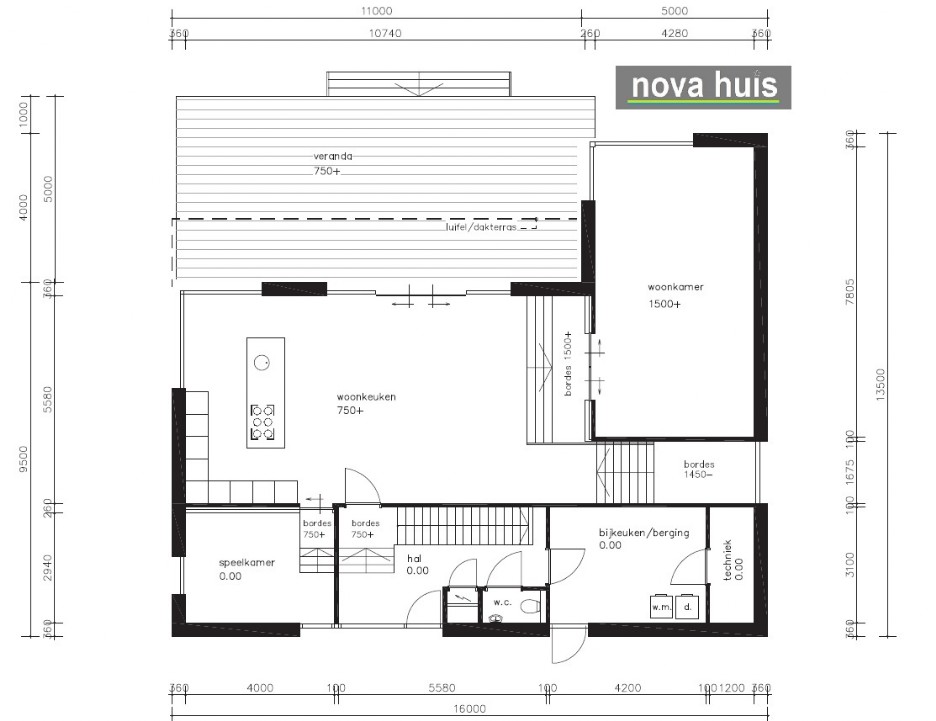 NOVA-HUIS Moderne kubistische woningen in moderne bouwstijl met moderne bouwmethode K97