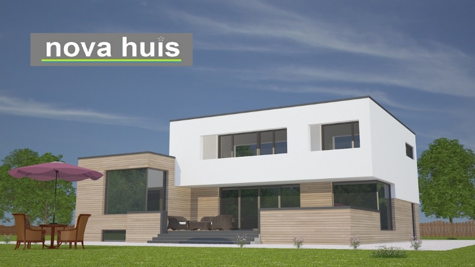 NOVA-HUIS Moderne kubistische woningen in moderne bouwstijl met moderne bouwmethode K97