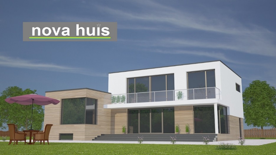 NOVA-HUIS Moderne kubistische woningen in moderne bouwstijl met moderne bouwmethode K97