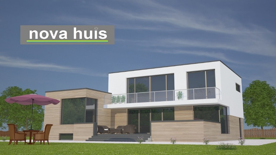 NOVA-HUIS Moderne kubistische woningen in moderne bouwstijl met moderne bouwmethode K97