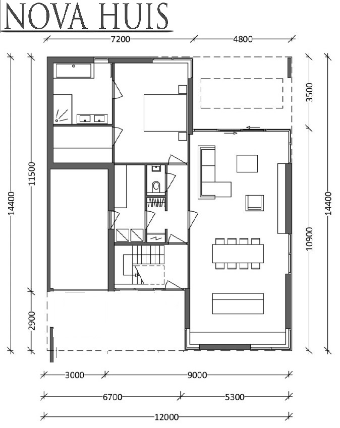 NOVA-HUIS Moderne kubistische woningontwerpen en energieneutrale bouw STAALFRAMEBOUW 155