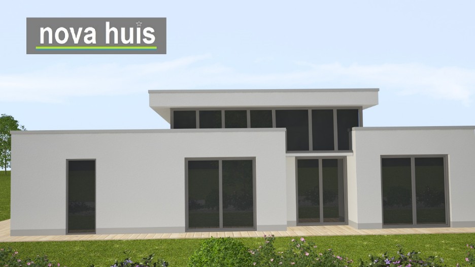 Betere moderne bungalow met plat dak bouwen A29 - NOVA HUIS LI-34