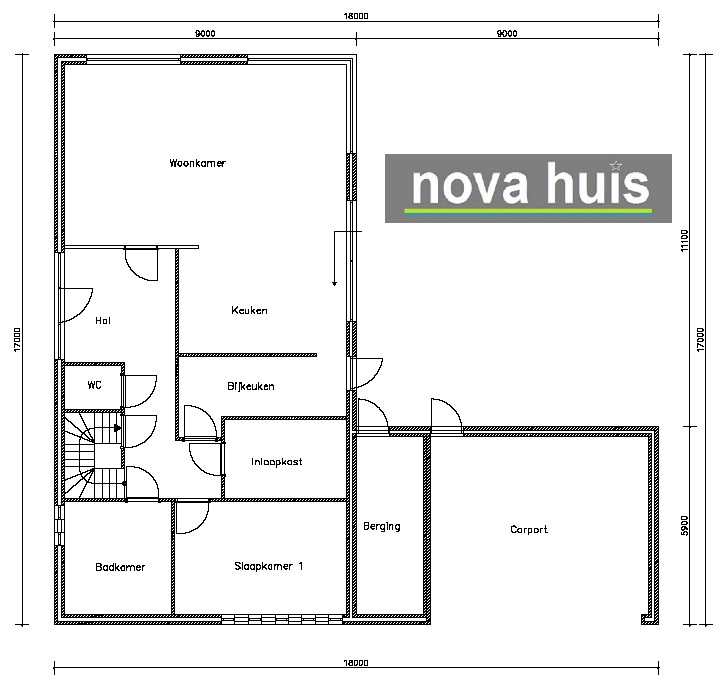 NOVA-HUIS Mooie moderne villa met atelier in kubistische bouwstijl overdekte terrassen veel glas K21