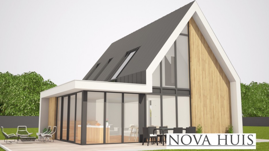 NOVA-HUIS Schuurwoning Kap117 Passeif bouwen met Staalframebouw constructie