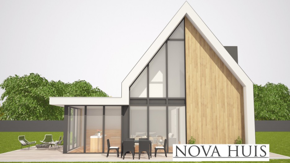 NOVA-HUIS Schuurwoning Kap117 Passeif bouwen met Staalframebouw constructie