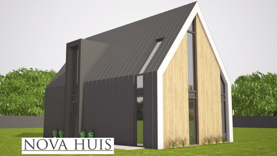 NOVA-HUIS Schuurwoning Kap117 Passeif bouwen met Staalframebouw constructie