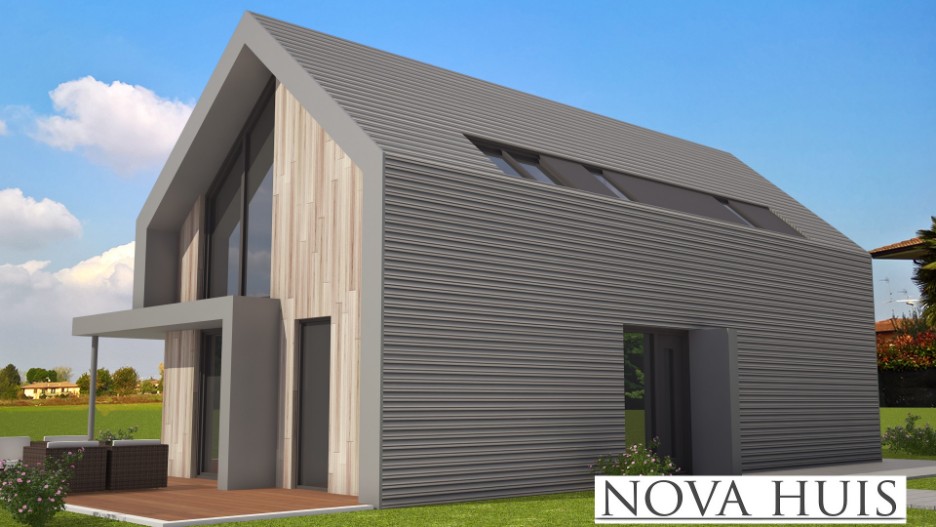 NOVA-HUIS Schuurwoning energieneutraal passief aardbevingsbestendig staalframebouw K96 NOVA-HUIS Schuurwoning energieneutraal passief aardbevingsbestendig staalframebouw K96