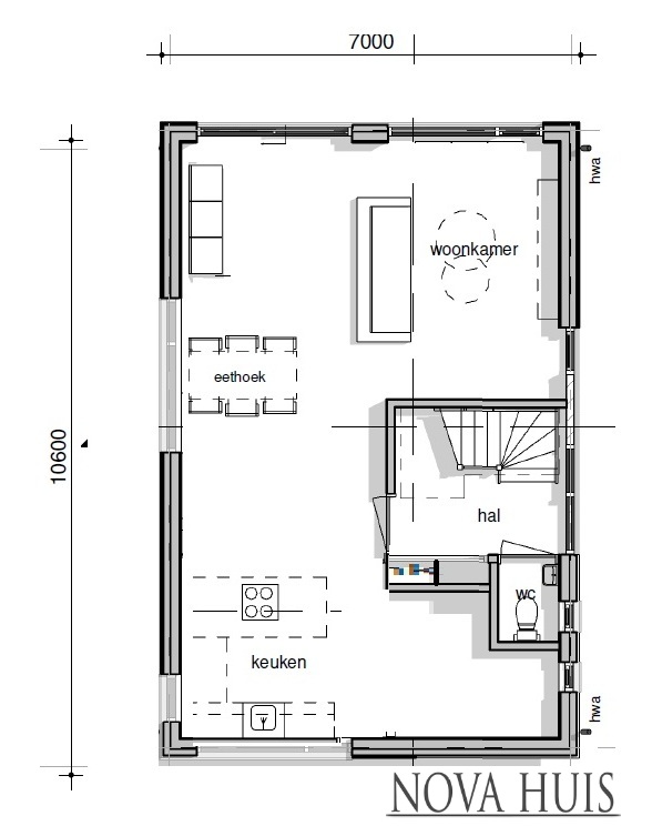 Schuurwoning type 152 betaalbaar efficient ontwerp