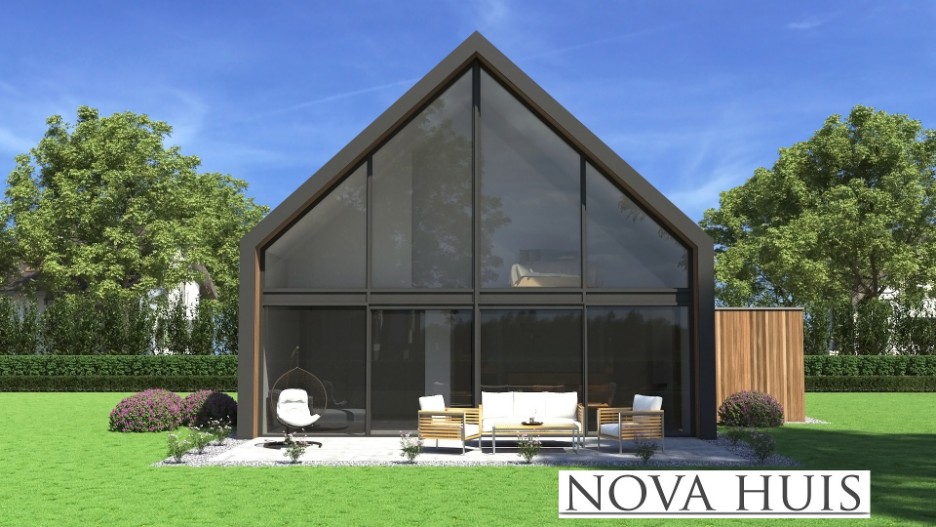 NOVA-HUIS Schuurwoning type 129 PREFAB staalframebouw Atlanta MBS