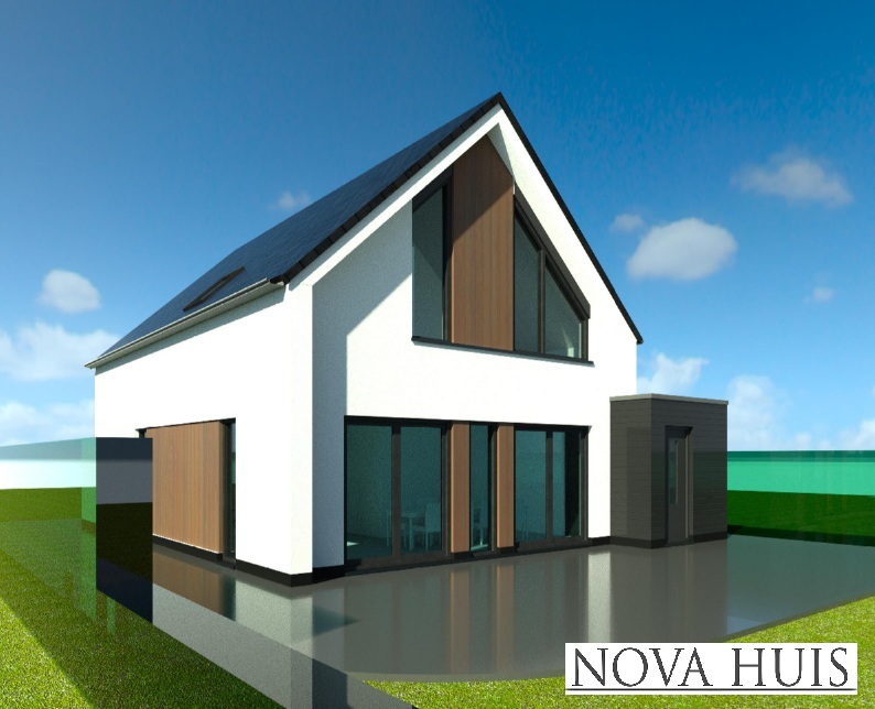 NOVA HUIS Schuurwoningen met een kap type K155 staalframebouw