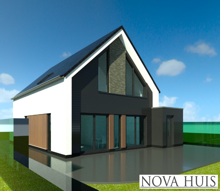 NOVA HUIS Schuurwoningen met een kap type K155 staalframebouw