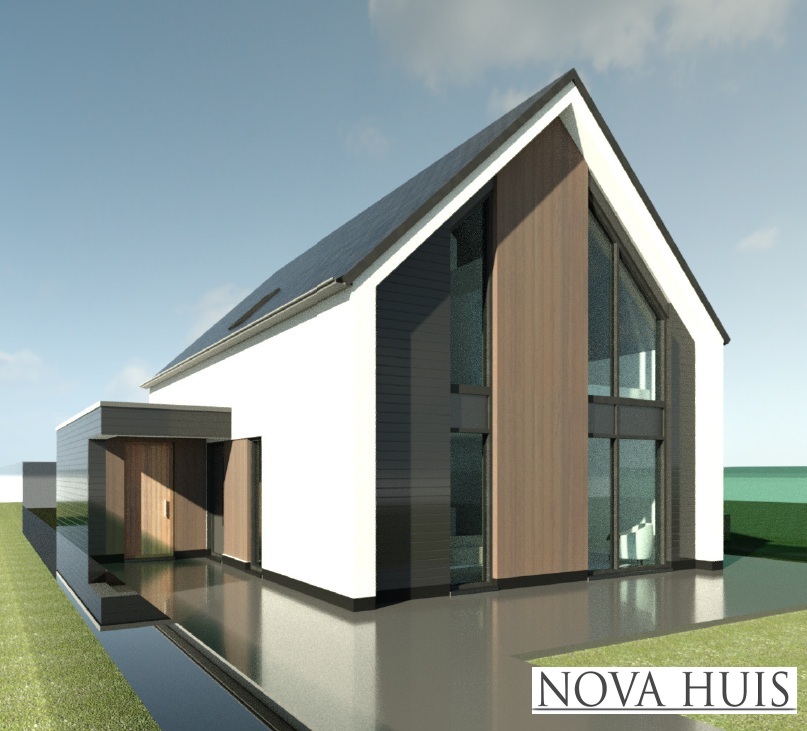 NOVA HUIS Schuurwoningen met een kap type K155 staalframebouw