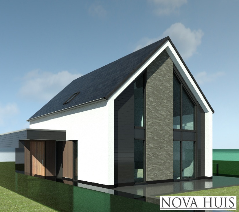 NOVA HUIS Schuurwoningen met een kap type K155 staalframebouw