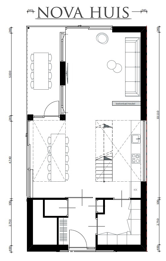 NOVA-HUIS Schuurwoningen type S99 in modern bouwsysteem passieve bouwwijze energieneutraa