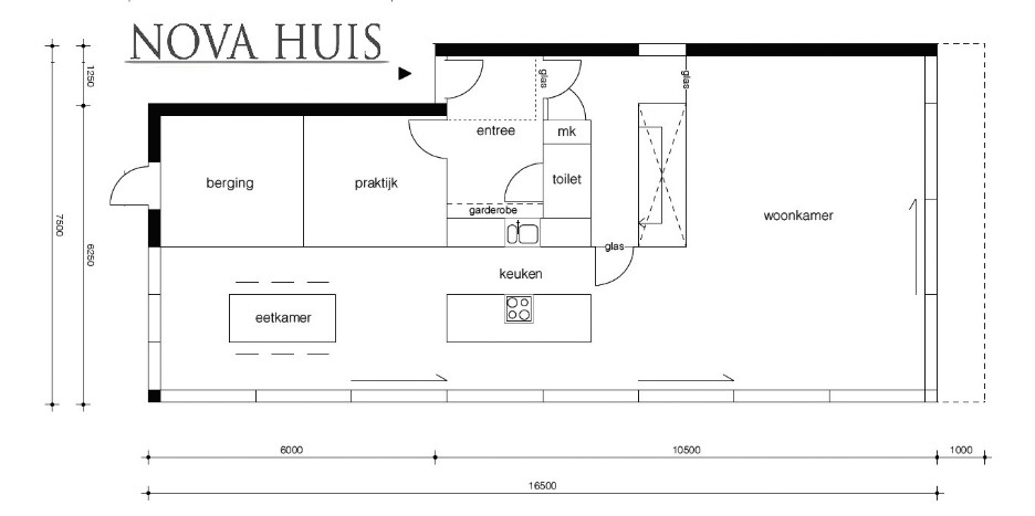 NOVA-HUIS Strakke rechthoekige energieneutrale villawoning in staalframebouw met verdieping 169