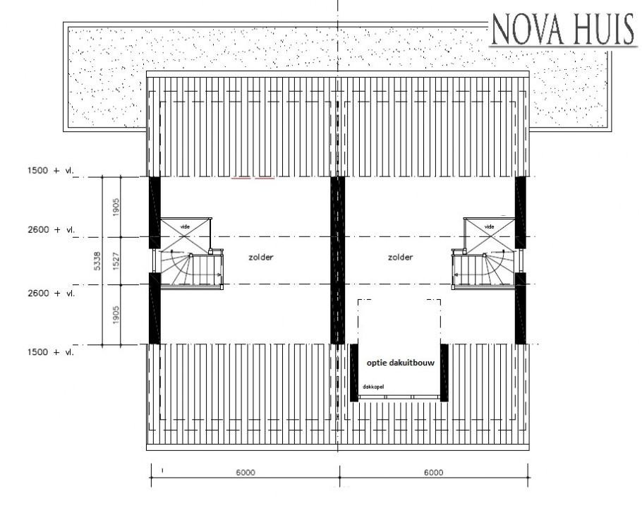 NOVA-HUIS TK 45  2 onder 1 kap 2-onder-1-kap geschakelde woningen