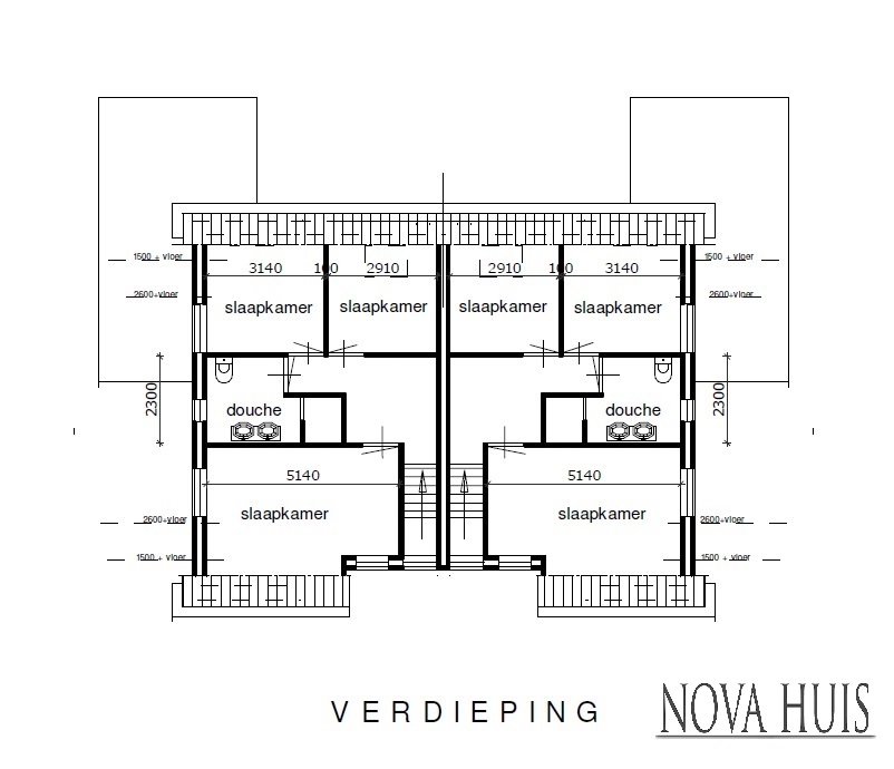 NOVA-HUIS TK 46 2 onder 1 kap geschakelde woning levensloopbestendig