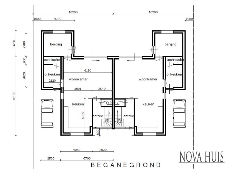 NOVA-HUIS TK 46 2 onder 1 kap geschakelde woning levensloopbestendig