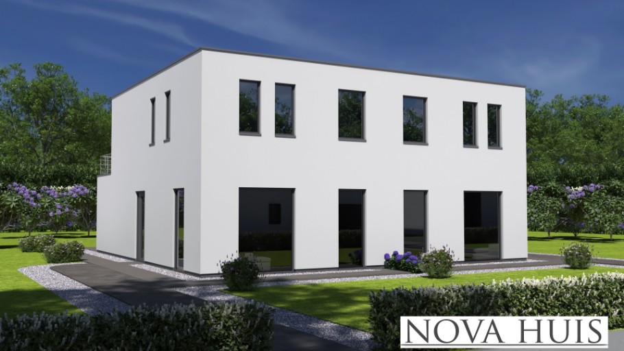 NOVA-HUIS TK49 2 onder 1 kap geschakelde woning goedkoop bouwen