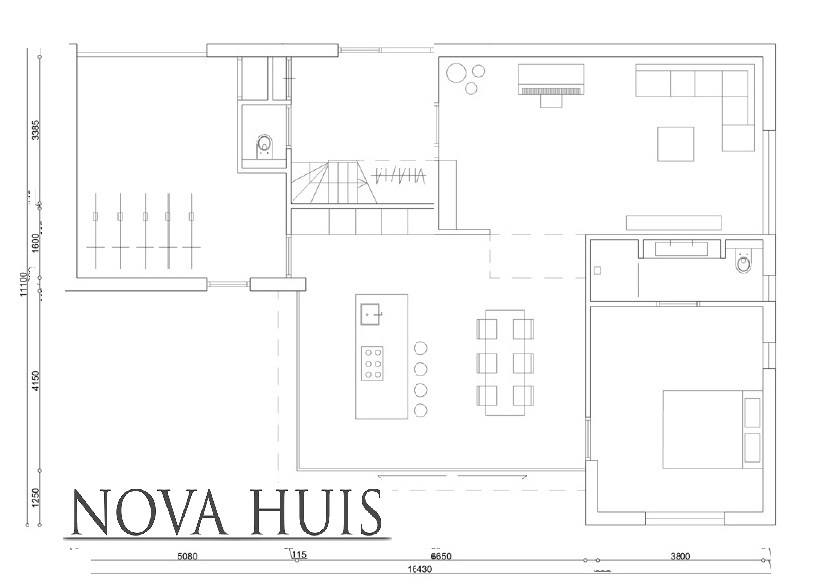 NOVA-HUIS betaalbare moderne villa gasloos bouwen ontwerp K260