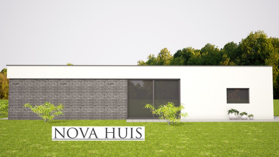 NOVA-HUIS bungalow tye A 91 evensloopbestendig onderhoudsarm energieneutraal staalframebouw