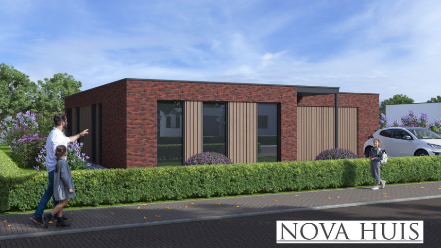 NOVA HUIS bungalow type A196 met plat dak levensloopbestendig NOVA HUIS bungalow type A196 met plat dak levensloopbestendig