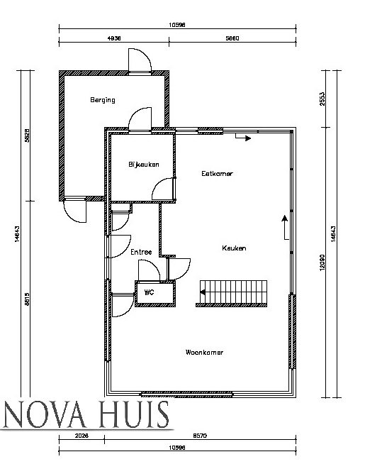 NOVA-HUIS klassieke woning met kap amerikaanse bouwstijl Steelframe typ 1 