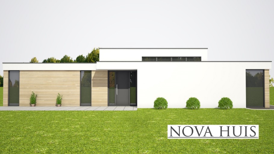 NOVA-HUIS levensloopbestendige gelijkvloerse woningen type A100v1  Staalframebouw Nederland 