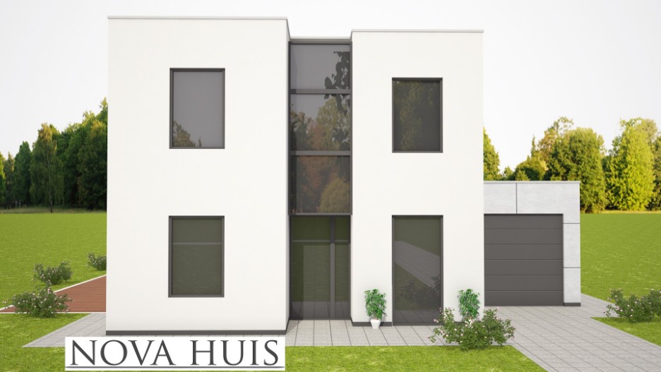 NOVA-HUIS levensloopbestendige woning bungalow met kleine verdieping energieneutraal type 250