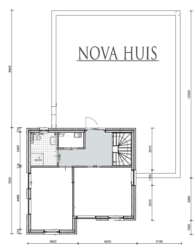 NOVA-HUIS levensloopbestendige woning bungalow met kleine verdieping energieneutraal type 250