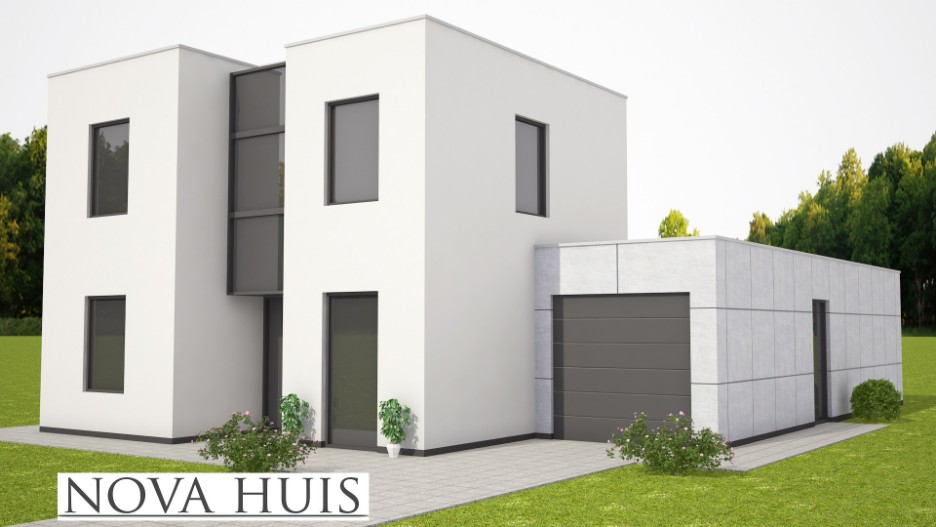 NOVA-HUIS levensloopbestendige woning bungalow met kleine verdieping energieneutraal type 250